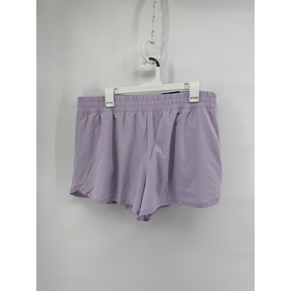 Athleisure Women Mid Rise Workout Shorts XX Large Lavender New With Tags